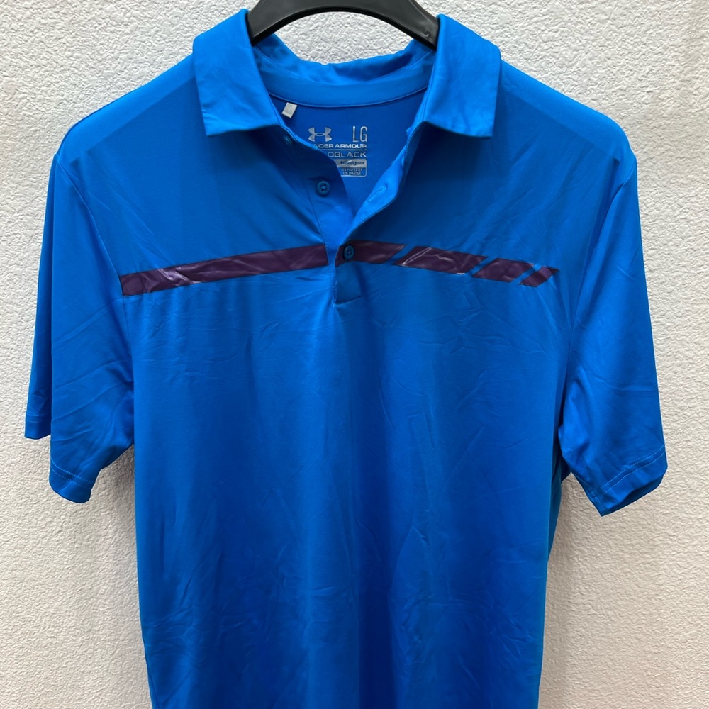 Blue Under Armour Men’s Golf Polo Size large